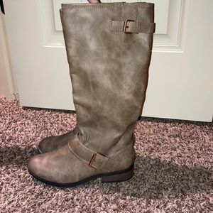 Calf height boots